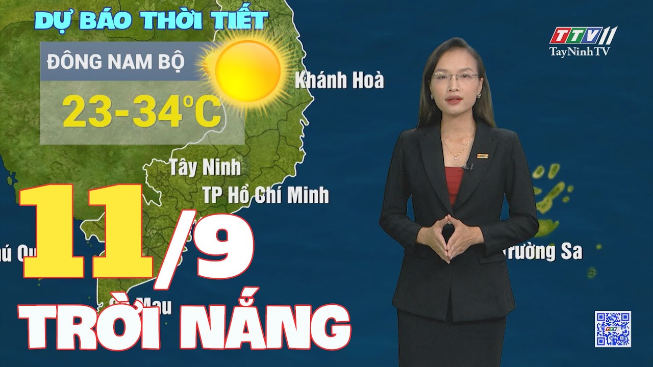 Bản tin thời tiết 11-9-2024 | TayNinhTVENT